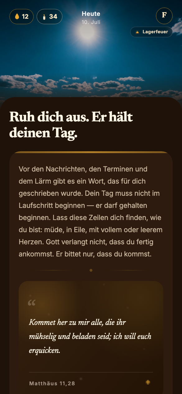 Heute — das tägliche Devotional von Acalenta