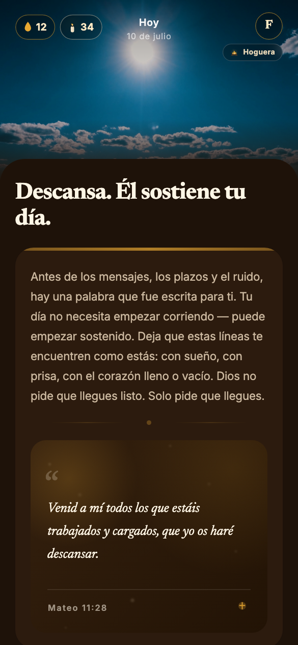 Hoy — el devocional diario de Acalenta